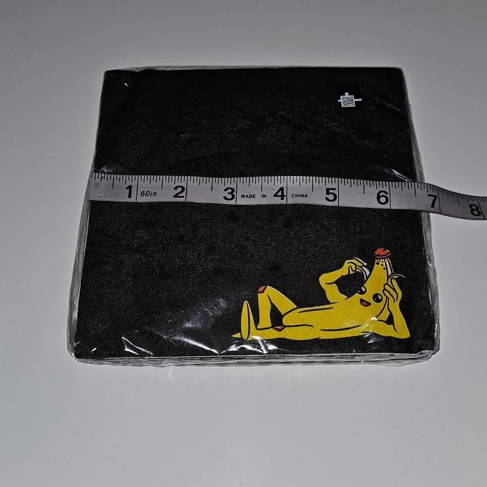 NEW Fortnite Banana Napkins 16 ct Party Supplies unique Black Yellow